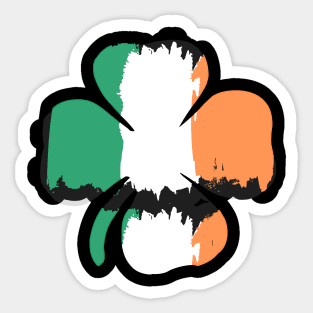 Laughing Shamrock, St Patricks Day, March 17th, Irish Sports Fan Sticker